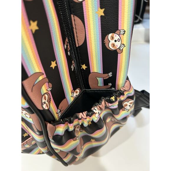 Betsey Johnson Backpack Sloth Bag Book Bag Faux Leather With Pouch main image 5